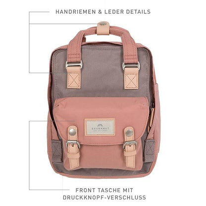 Doughnut Macaroon Mini Backpack – Women's Compact Everyday Bag (7 L) - Jaiman Toys