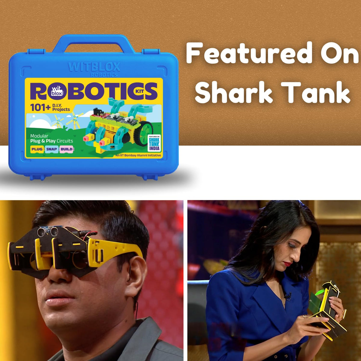 Witblox Electronics & Robotics Kit | STEM Educational Toy for Kids 8+ | 142 WitBricks & 101+ Builds