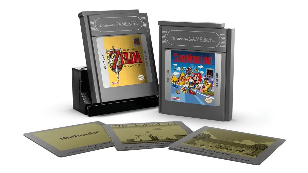 LEGO 72046 Game Boy Building Set for Adults | Retro Nintendo Collectible Model with The Legend of Zelda & Super Mario Game Paks (421 Pieces)