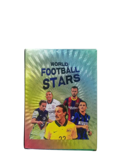 Football Super Stars Card Set – 55PCS Coloured Football Star Cards | English Limited Edition Collector’s League Cards Gift for Kids & Fans - 1 Piece - Jaiman Toys