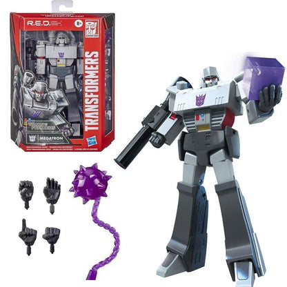 Transformers R.E.D. Megatron 6-inch Action Figure with G1-Inspired Accessories - Non-Converting Figure