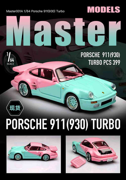 Master Models 1:64 Porsche 911 (930) Turbo Black Bird Edition Die-Cast Model Car |