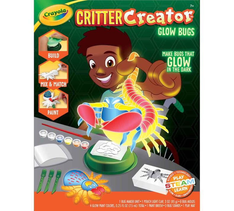 "Critter Creator: Glow in the Dark Bug Fossil Kit for Kids"