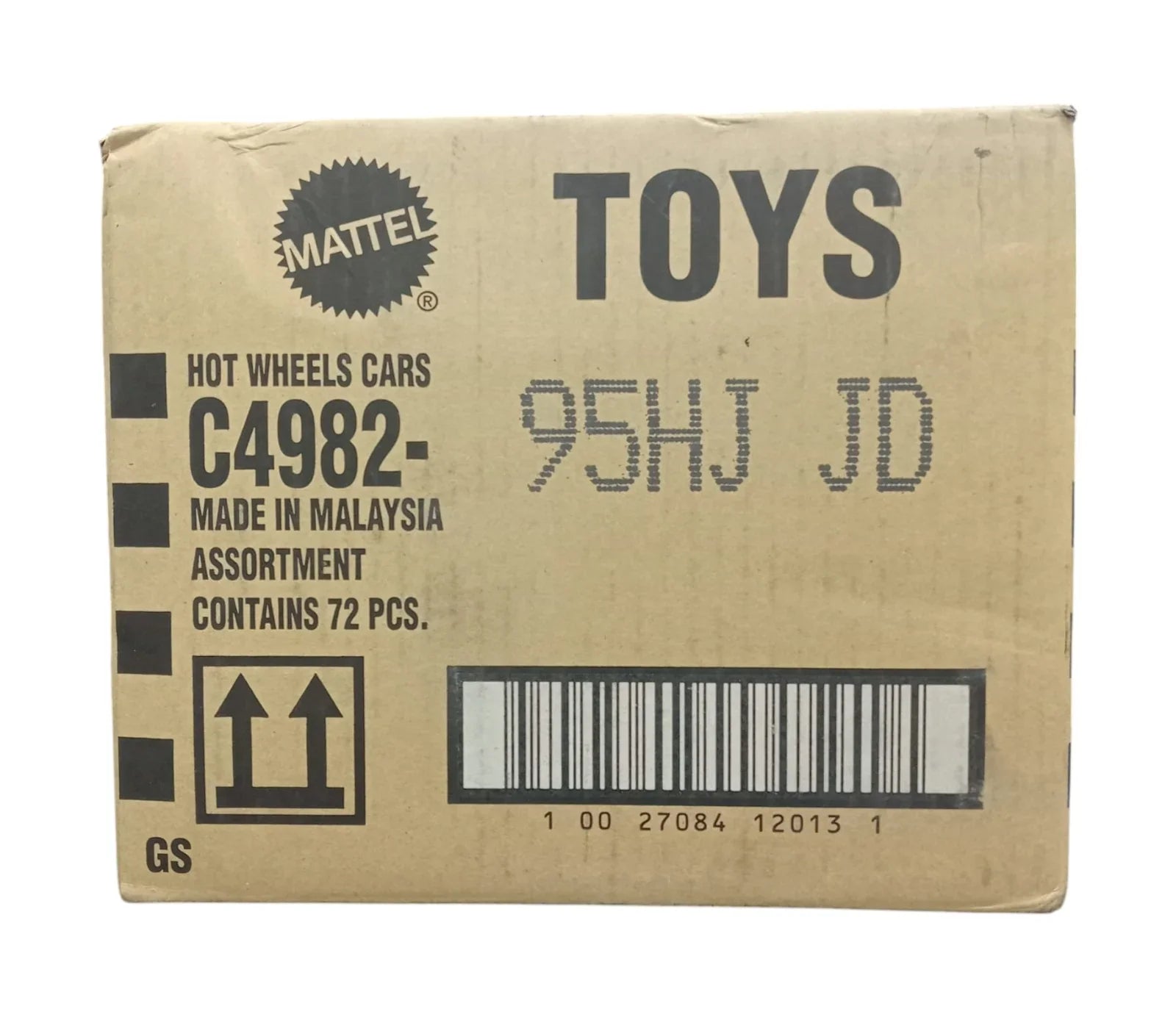 Hot Wheels 2025 Factory-Sealed Case J (95HJ JD) – 72 Die-Cast Cars by Mattel (Brand New Box) - Jaiman Toys