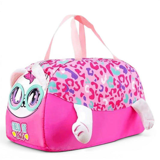 Vest Cute Cat Kids Duffle Bag – Cartoon Travel & Sports Bag for Kids (44 cm)
