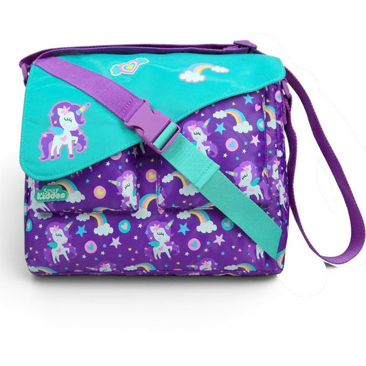 Smily Kiddos Unicorn Fancy Shoulder Bag for Kids – Purple Side Bag with Adjustable Strap
