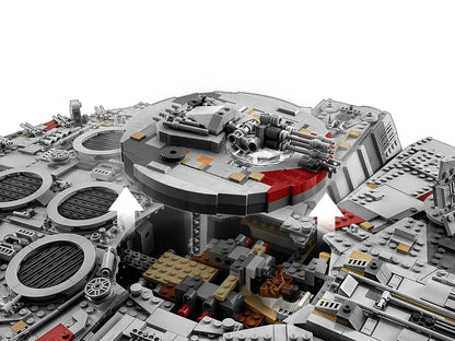 LEGO Star Wars Ultimate Millennium Falcon 75192 Expert Building Kit and Starship Model, Best Gift and Movie Collectible for Adults (7541 Pieces)