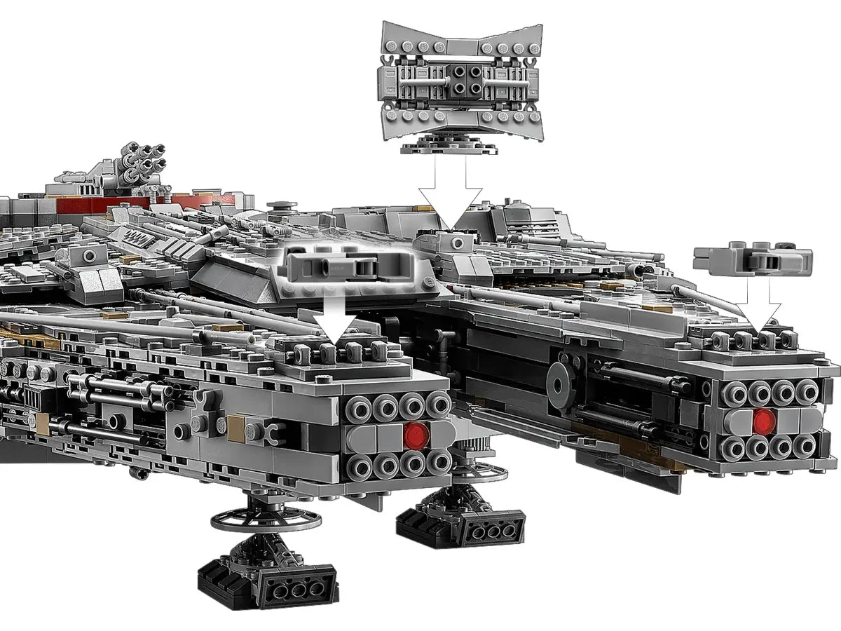 LEGO Star Wars Ultimate Millennium Falcon 75192 Expert Building Kit and Starship Model, Best Gift and Movie Collectible for Adults (7541 Pieces)