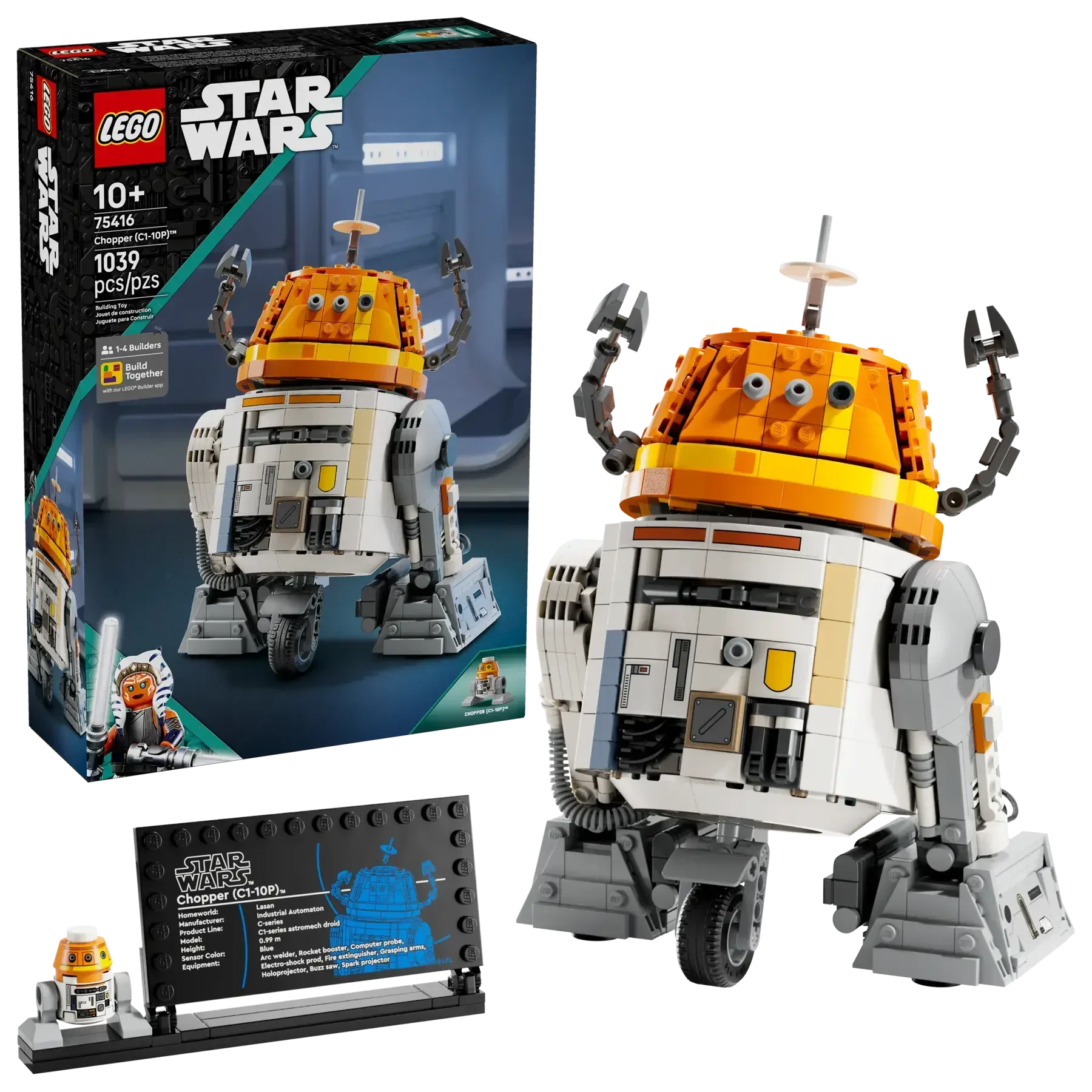 LEGO Star Wars 75416 Chopper (C110P) Astromech Droid Buildable Display ...