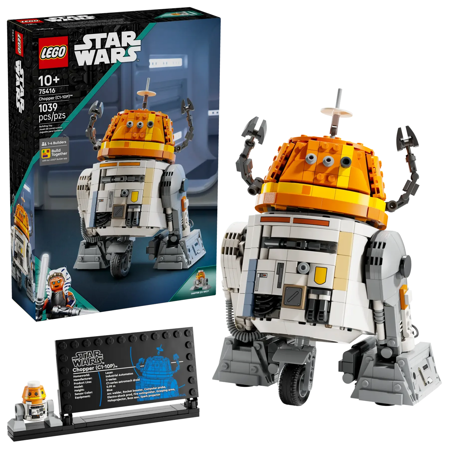 LEGO Star Wars 75416 Chopper (C110P) Astromech Droid  Buildable Display Model for Ages 10+ - Jaiman Toys
