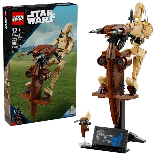 LEGO® Star Wars Battle Droid with STAP 75428 – 1088 Piece Collector Display Set - Jaiman Toys