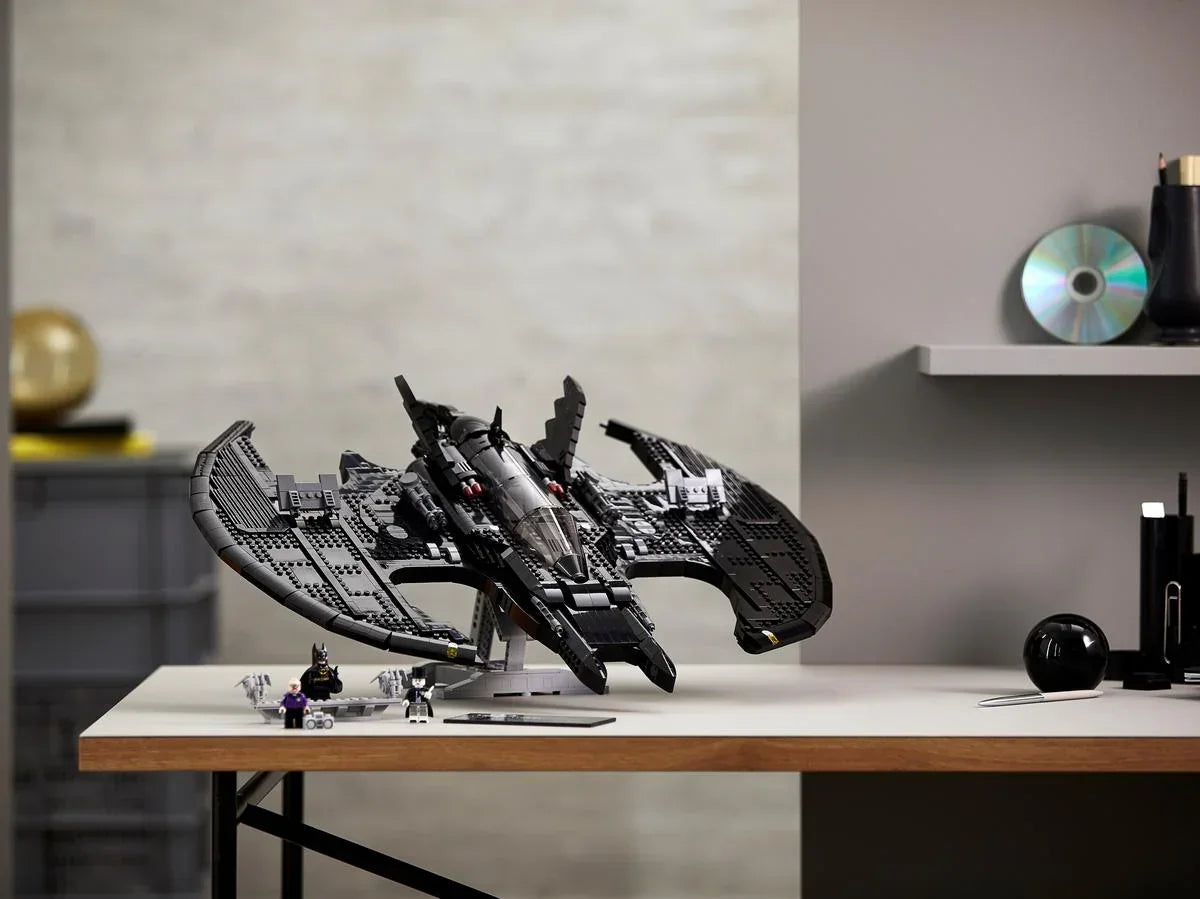 LEGO DC 76161 Batman 1989 Batwing – Buildable Superhero Display Kit