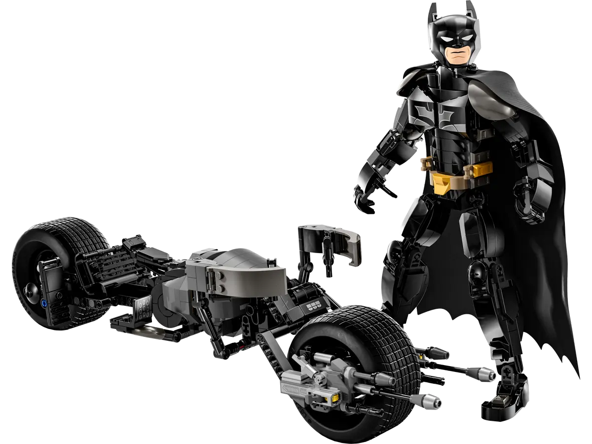 LEGO 76273 Super Heroes: Batman Construction Figure and the Bat-Pod Bike (713 Pieces)