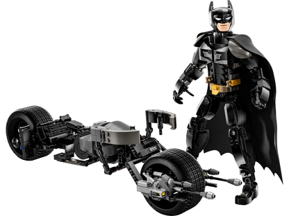 LEGO 76273 Super Heroes: Batman Construction Figure and the Bat-Pod Bike (713 Pieces)