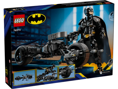 LEGO 76273 Super Heroes: Batman Construction Figure and the Bat-Pod Bike (713 Pieces)