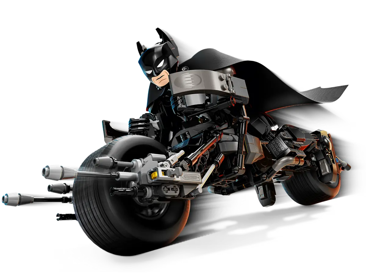 LEGO 76273 Super Heroes: Batman Construction Figure and the Bat-Pod Bike (713 Pieces)