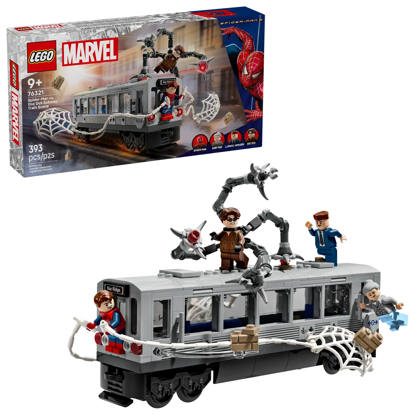 LEGO Marvel 76321 SpiderMan vs. Doc Ock Subway Train Scene  BuildandPlay Set for Ages9+ - Jaiman Toys