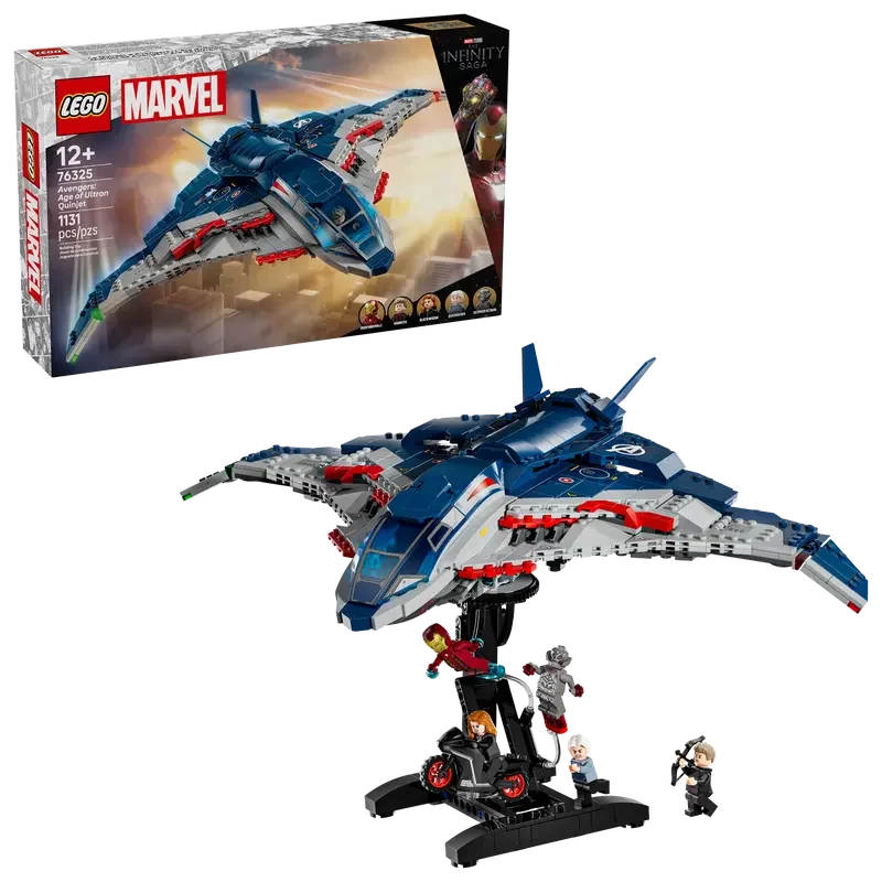 LEGO® Marvel Avengers Quinjet 76325 – 1131 Piece Infinity Saga Set - Jaiman Toys