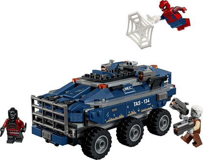 LEGO® ǀ Marvel Spider-Man Prison Transport Chase - Super Hero Building Toy - 4 Minifigures - 76349