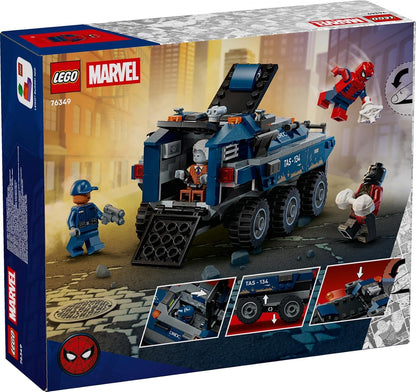 LEGO® ǀ Marvel Spider-Man Prison Transport Chase - Super Hero Building Toy - 4 Minifigures - 76349