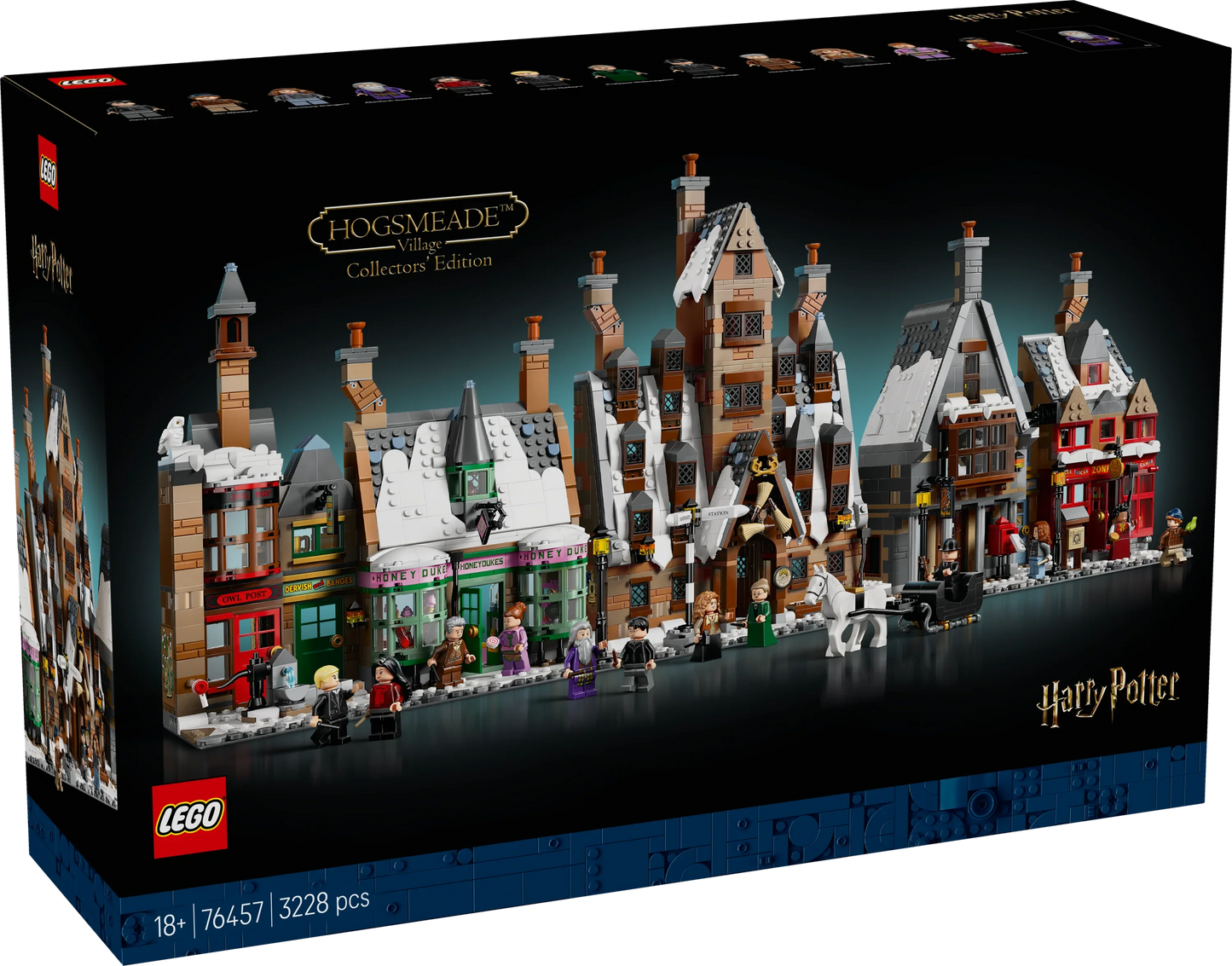 LEGO 76457 Harry Potter™ Hogsmeade™ Village – Collectors' Edition Building Kit (3228 Pieces)