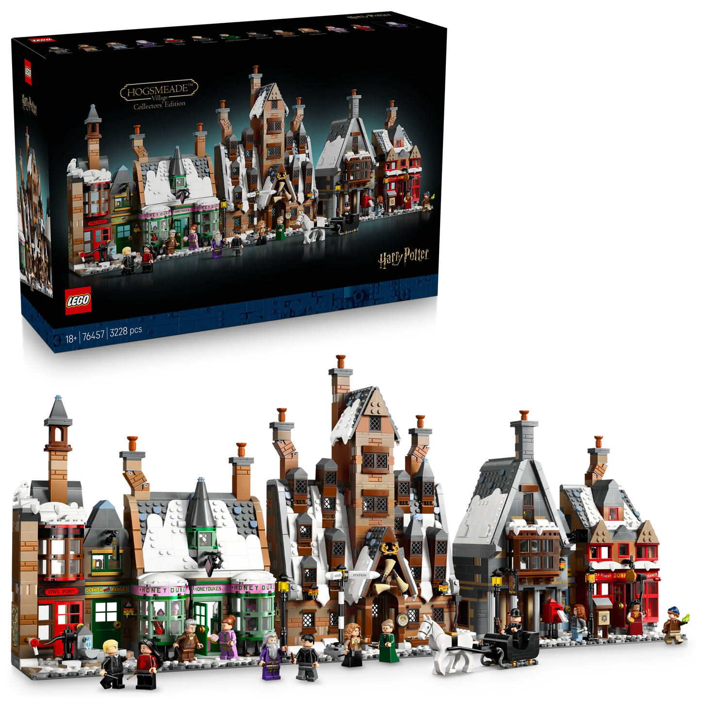 LEGO 76457 Harry Potter™ Hogsmeade™ Village – Collectors' Edition Building Kit (3228 Pieces)