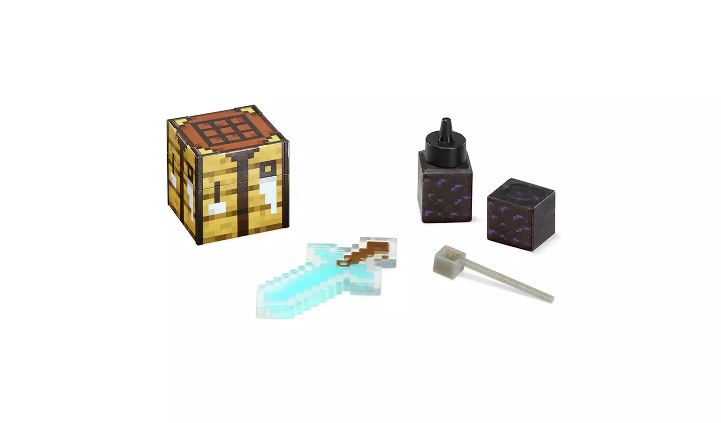 MGA Miniverse Make It Mini Minecraft 557272 DIY Miniature Craft & Collectible Set | Build, Create & Display Mini Minecraft Collectibles | 12 Unique Designs to Make & Collect | Surprise DIY Craft Toy for Minecraft Fans & Collectors