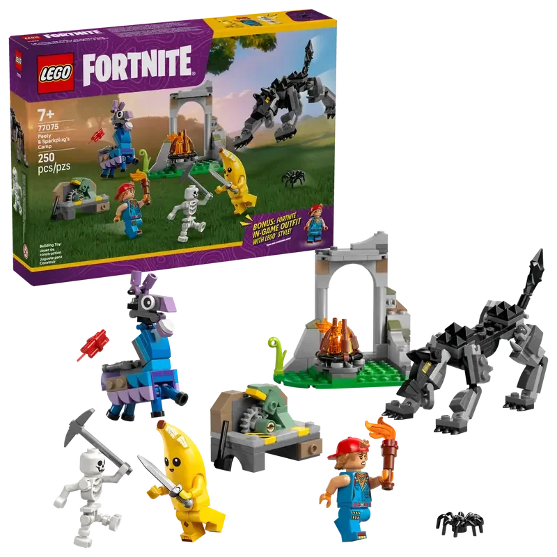 LEGO® Fortnite Peely’s Safari Camping 77075 – 250 Piece Playset - Jaiman Toys