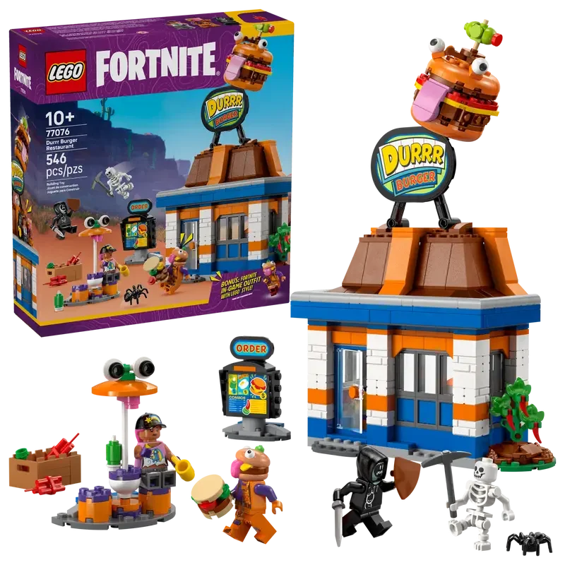 LEGO® Fortnite Durr Burger Restaurant 77076 – 546 Piece Building Set - Jaiman Toys