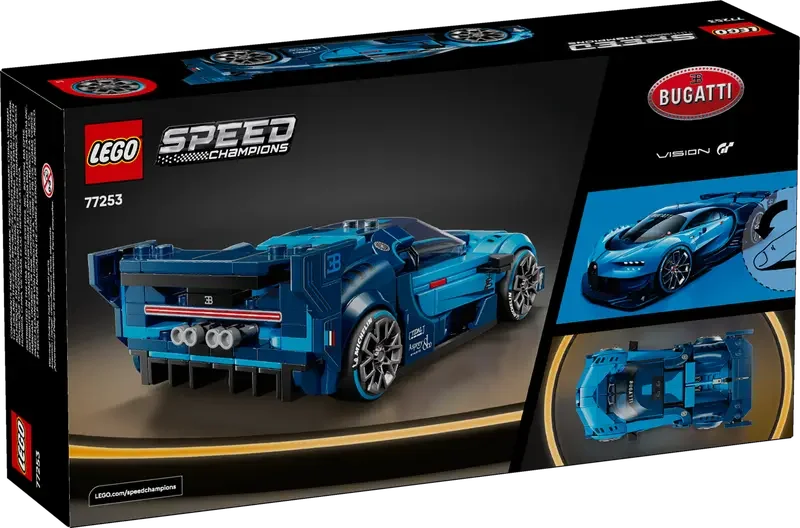 LEGO® 77253 Speed Champions Bugatti Vision GT Hyper Sports Car | Buildable Supercar Model With 1 Minifigure  | Ages 9+
