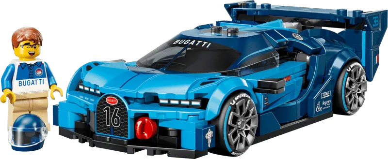 LEGO® 77253 Speed Champions Bugatti Vision GT Hyper Sports Car | Buildable Supercar Model With 1 Minifigure  | Ages 9+