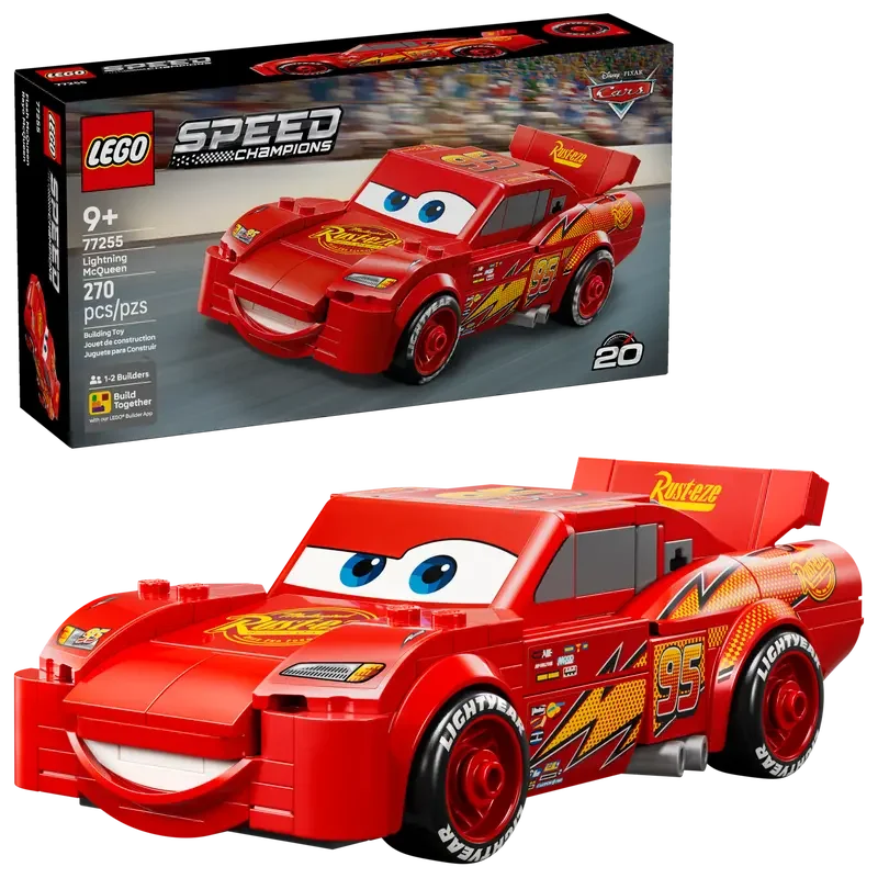 LEGO® 77255  Speed Champions Lightning McQueen | Buildable Disney Pixar Cars Racing Car | Ages 9+