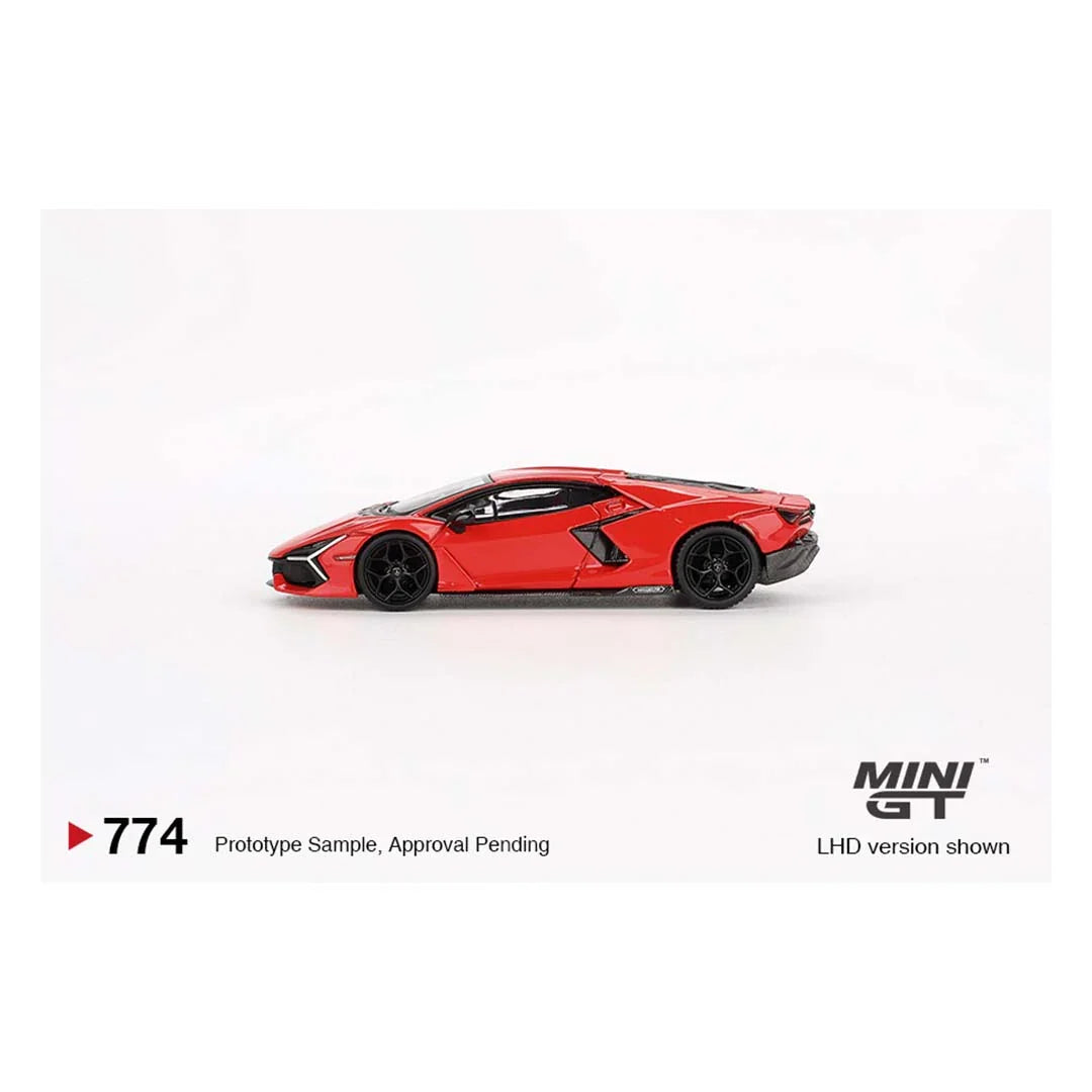 Mini GT 1:64 Lamborghini Revuelto – Arancio Dac Lucido (LHD) Diecast Scale Model Car - Jaiman Toys