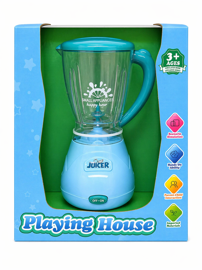 Kids Playing House Juicer Blender Toy – Pretend Kitchen Appliance Role Play Toy (3+ Years)