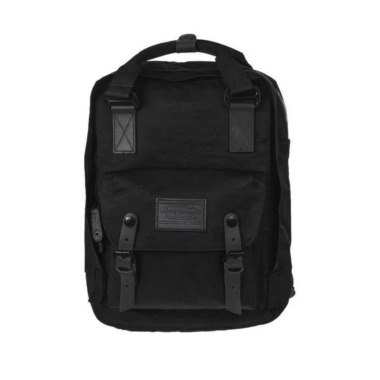 Doughnut Macaroon Black Series Backpack – Black (D010B-0003-F) | 16L Minimalist Water-Resistant Bag - Jaiman Toys