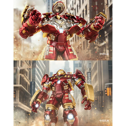 ZD Toys 1/10 Scale Marvel Iron Man MK44 1907-44 Hulkbuster Collectible Action Figure –With LED Light Function