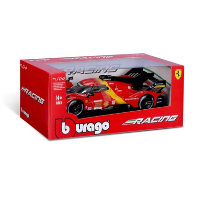 Bburago Racing 1/24 Ferrari 499P 24th LeMans Diecast Car Model for Collectors 14+ Years