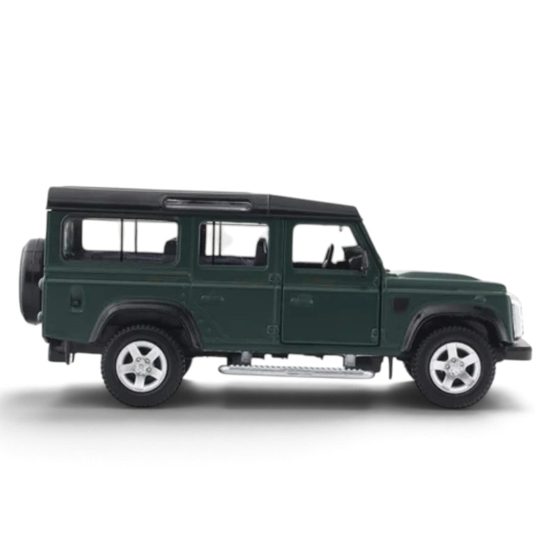 RMZ City Land Rover Defender 1:32 Scale Die-Cast Model SUV – Collectible Off-Road Vehicle with Opening Doors, Pull-Back Action