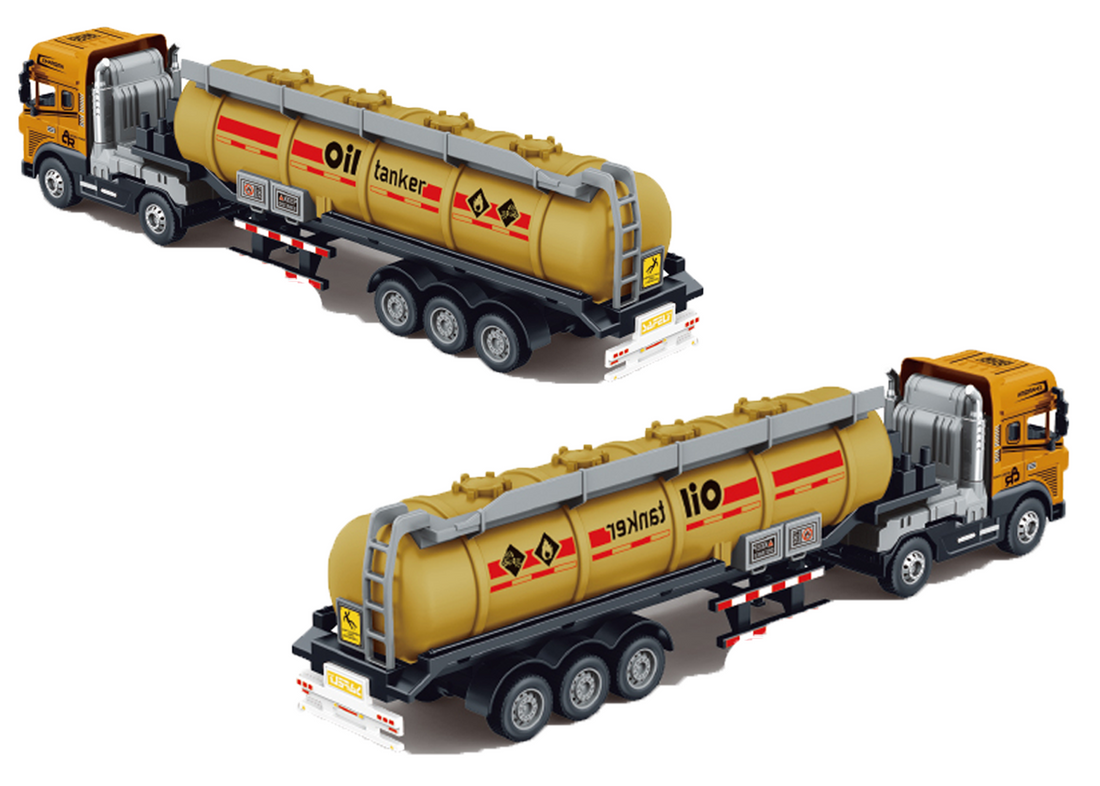 Joy Junction 1:24 Scale Oil Tanker Truck Toy with Light & Sound – 3+ Years