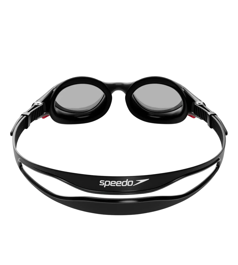 Speedo Biofuse 2.0 Adult Smoke-Lens Swim Goggles with Anti-Fog and UV Protection – Black & Smoke