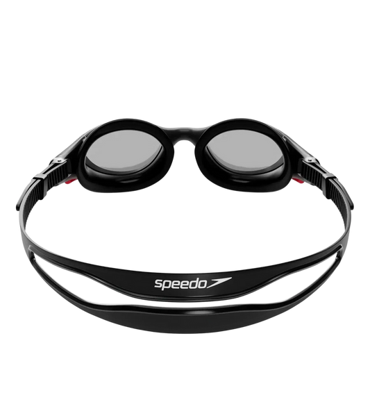 Speedo Biofuse 2.0 Adult Smoke-Lens Swim Goggles with Anti-Fog and UV Protection – Black & Smoke