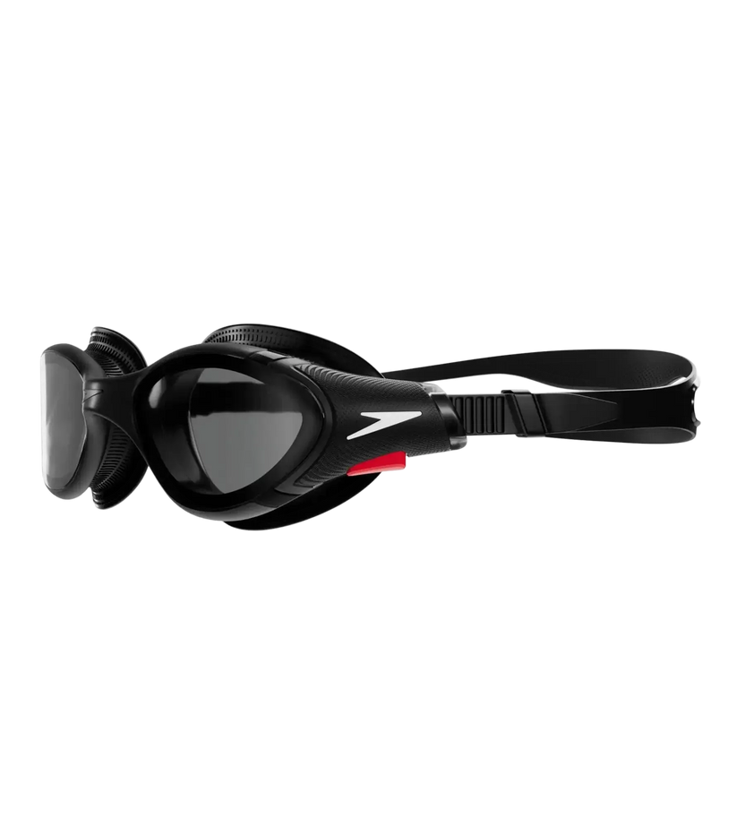 Speedo Biofuse 2.0 Adult Smoke-Lens Swim Goggles with Anti-Fog and UV Protection – Black & Smoke
