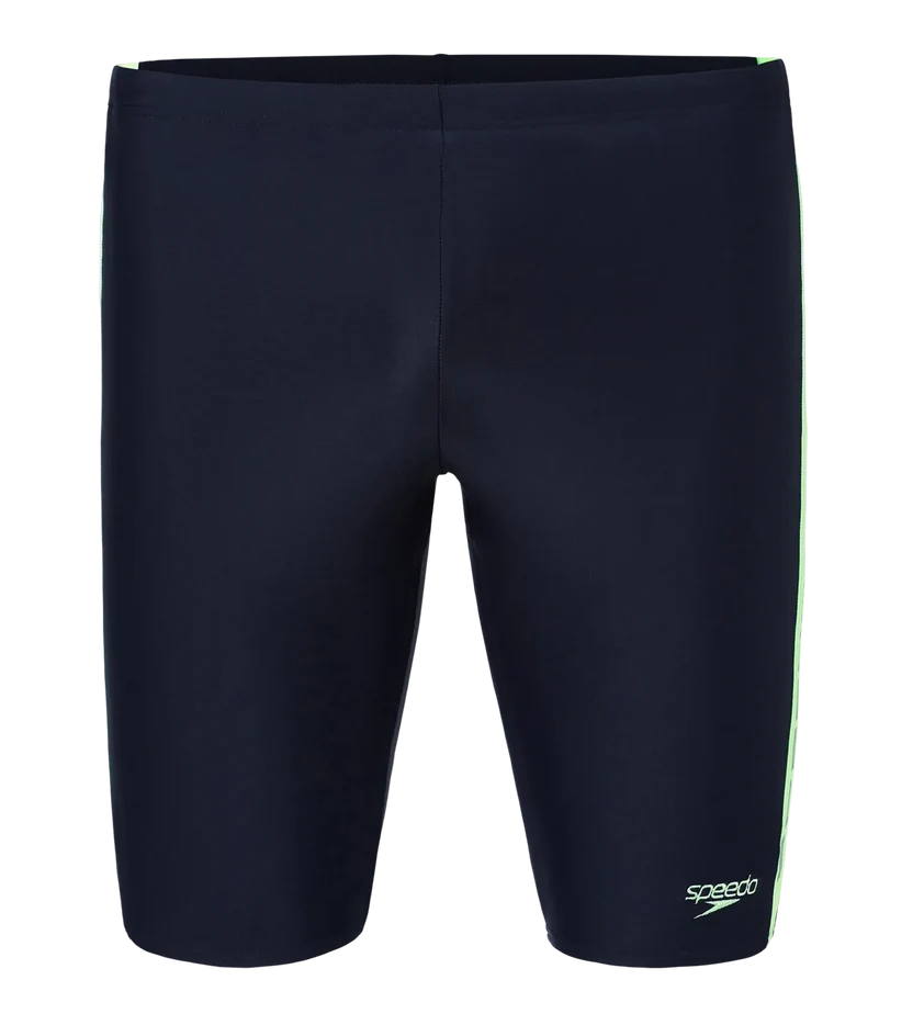 Speedo Men’s Endurabrite Panel Print Dive Jammer – Dark Green & Pale Adventure