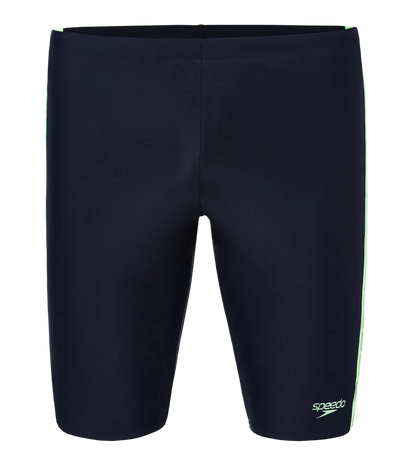 Speedo Men’s Endurabrite Panel Print Dive Jammer – Dark Green & Pale Adventure