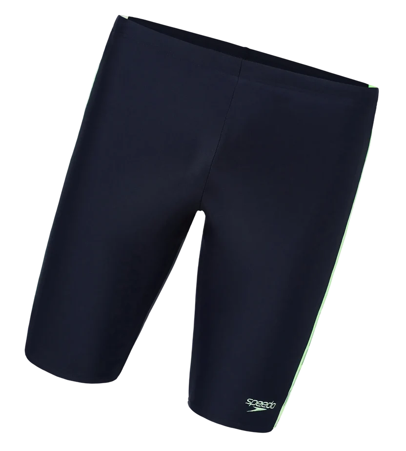 Speedo Men’s Endurabrite Panel Print Dive Jammer – Dark Green & Pale Adventure