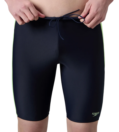 Speedo Men’s Endurabrite Panel Print Dive Jammer – Dark Green & Pale Adventure