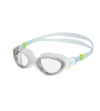 Speedo Women’s Biofuse 2.0 Clear-Lens Swimming Goggles – Tint & Blue | Anti-Fog & UV Protection