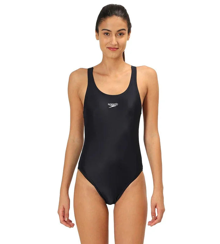 Speedo Women's Endurance 10 Lycra Racerback One-Piece Swimsuit – Black | Chlorine Resistant & UPF 40+ Sun Protection