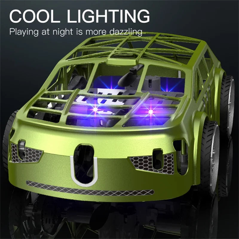 SG900PRO Dual-Mode 2-in-1 Flying Car Drone – RC Air + Ground Vehicle with LED Lights (Green)