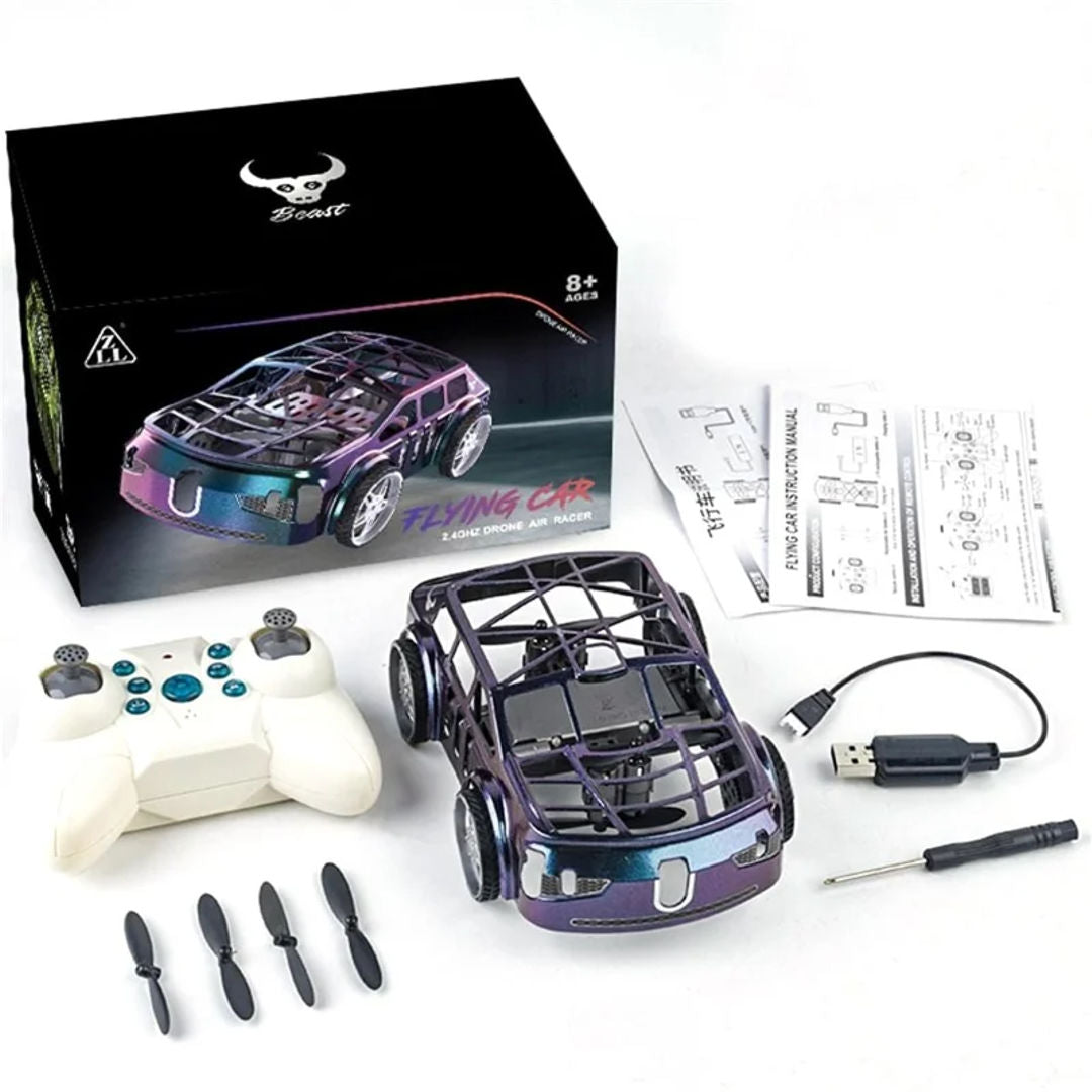 SG900PRO Dual-Mode 2-in-1 Flying Car Drone – RC Air + Ground Vehicle with LED Lights (Blue)